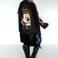 Oversized Jeansjacke mit Pailletten - used-black ( lieferbar ab ca. 01.09.26)