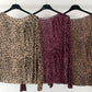 Cashmere Shirt mit kleinem Leo-Print - 3 Farben