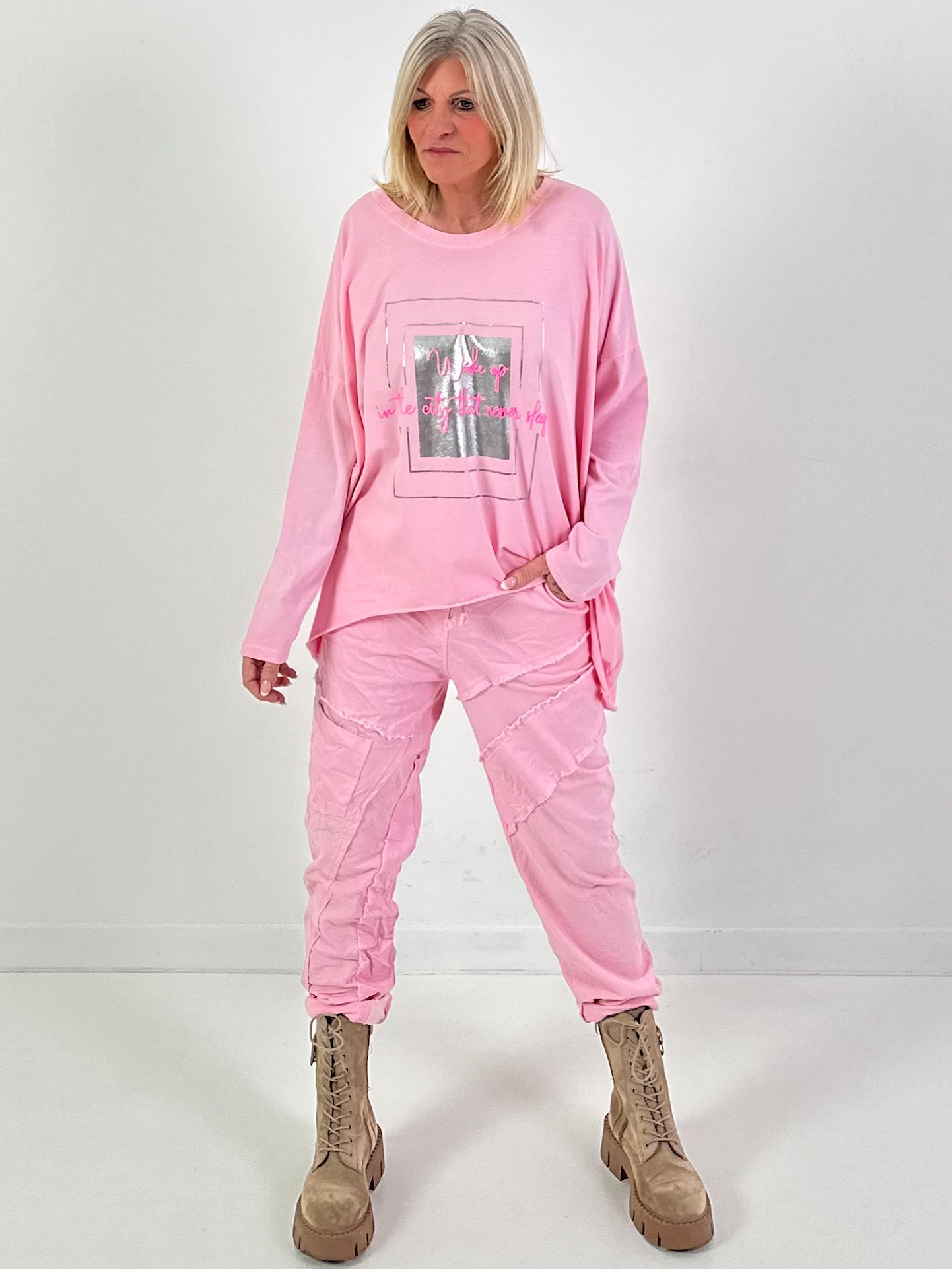 Hose Modell "Rough Flow" - rosa