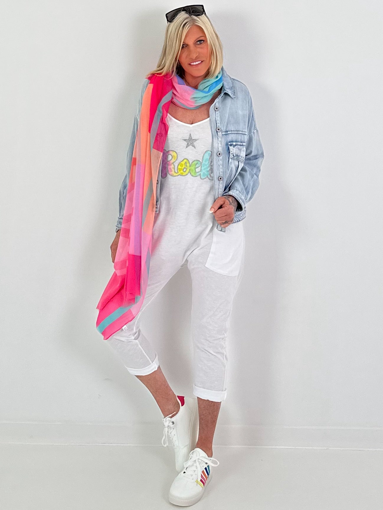 Jumpsuit Rock - weiss