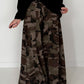 Palazzo-Sweathose in Camouflage-Look - taupe-mehrfarbig