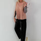 Plissee Top - rose gold