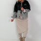 Stylische Jacke mit Farbverlauf und großem Rückenpatch - schwarz - grau