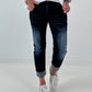 Jeans Hose mit besonderer Waschung  - denim