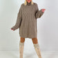 Longpullover/Kleid Modell "Embrace" - taupe