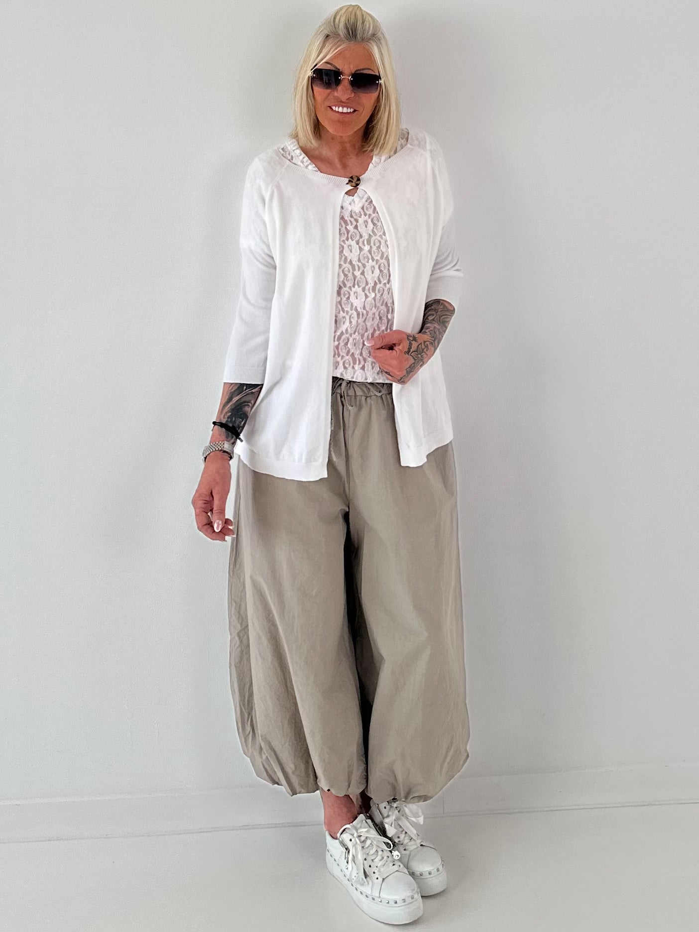 Ballon Hose  -taupe