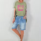 Long T-Shirt Hello Sunshine - khaki
