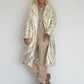 Hose in Knit-Look mit elastischem Bund - beige