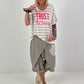 T-Shirt Trust the Timing - ecru-schwarz