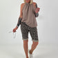 Neckholder Top -taupe