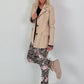 Blazer in Leder-Optik - beige