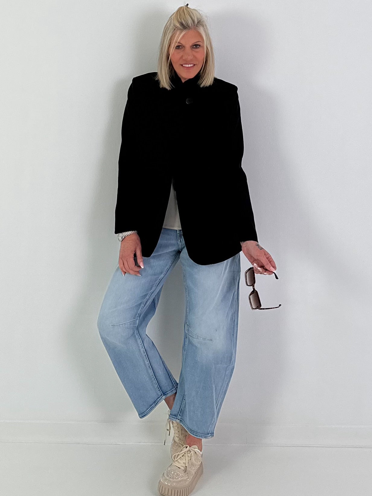 Blazer one Button - schwarz