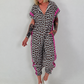 Overall mit kurzem Arm-leo- pink