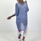 Hose mit Print-Mix und Comicmotiven - weiss-pink-mehrfarbig