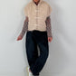 Weste mit besonderen Verschlussdetails - beige