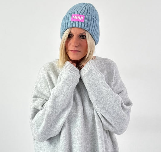 Zwillingsherz hoed model "MOIN" - blauw