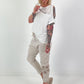 T-Shirt with Cut-Outs - White