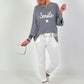 Shirt mit Streifen Smile - dunkelblau-weiss