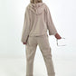 Jacke mit goldenen Nieten-Details - beige