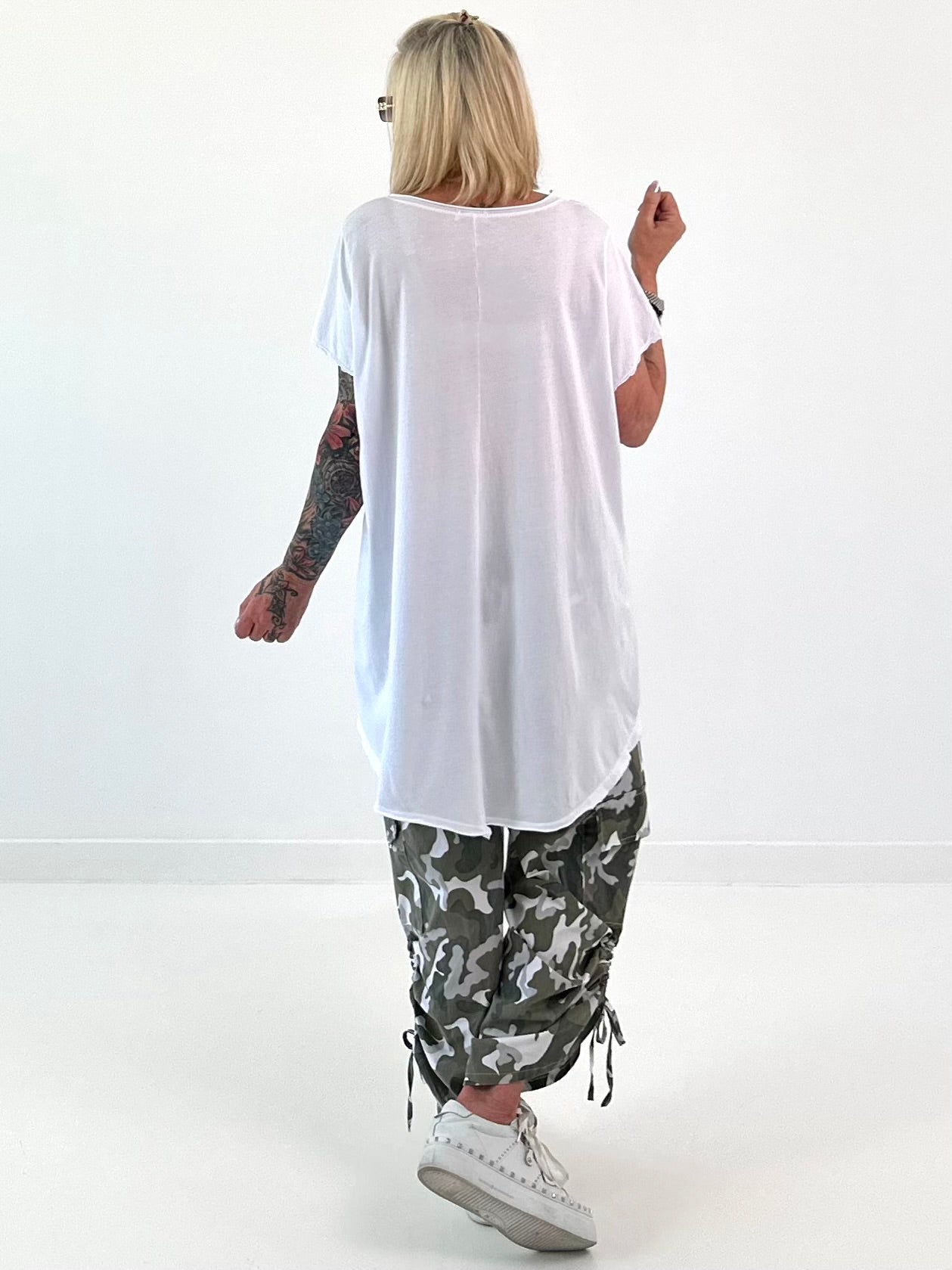 Oversized T-Shirt - weiss