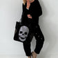 Soft Oversized Basic Pullover - Black