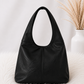 Bag in vintage leather look - black