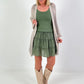 Crochet jacket with Lurex - beige