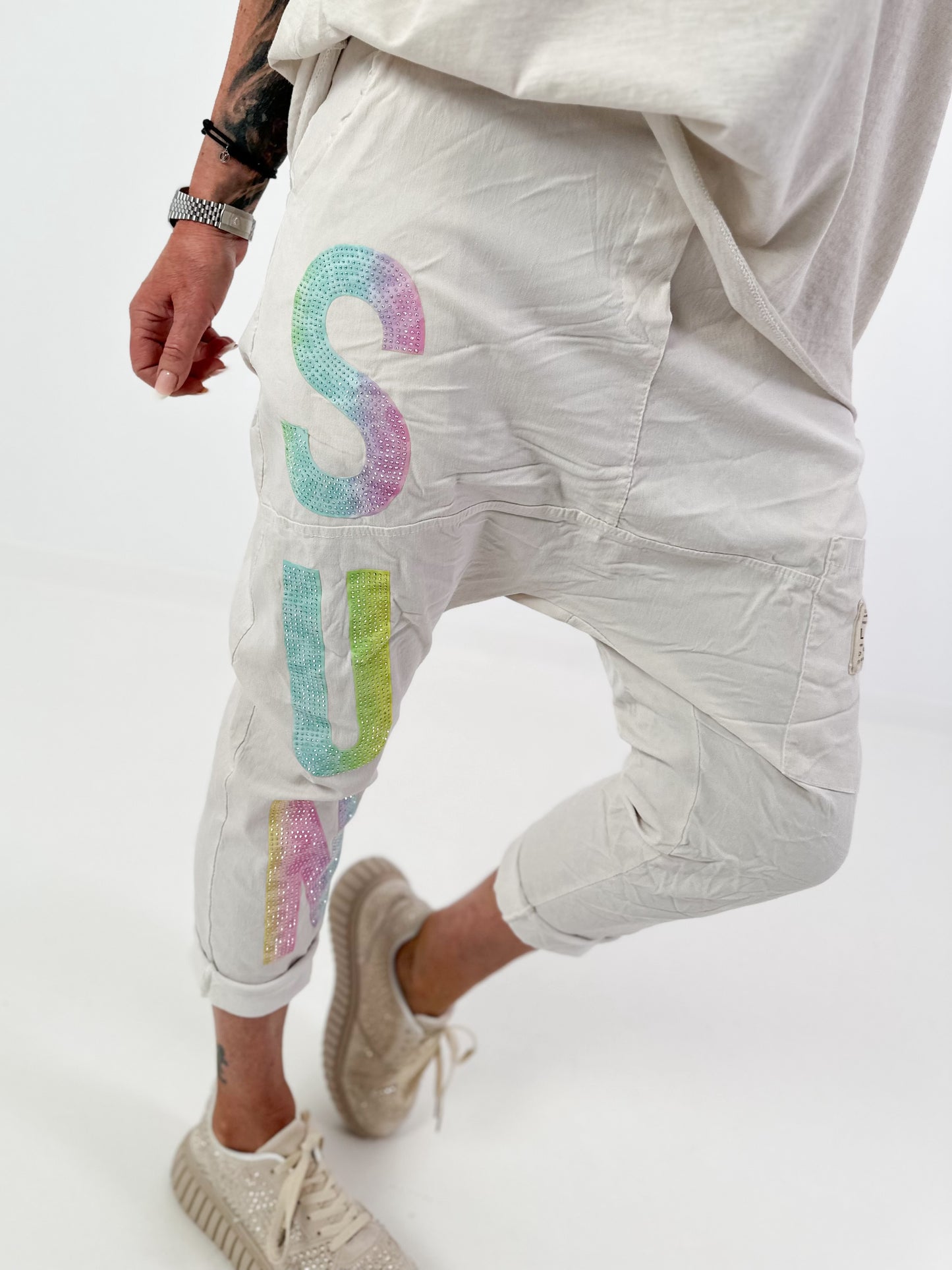 Baggy Trousers Sun - beige
