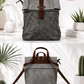 Backpack in vintage leather look - Gray