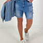 2-in-1 denim shorts