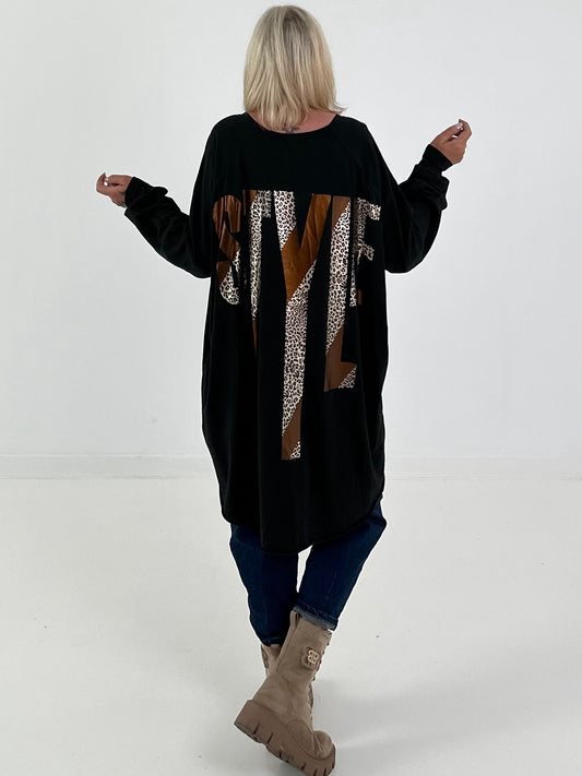 Oversized Shirt STYLE - schwarz