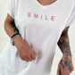 T-Shirt Smile - weiss