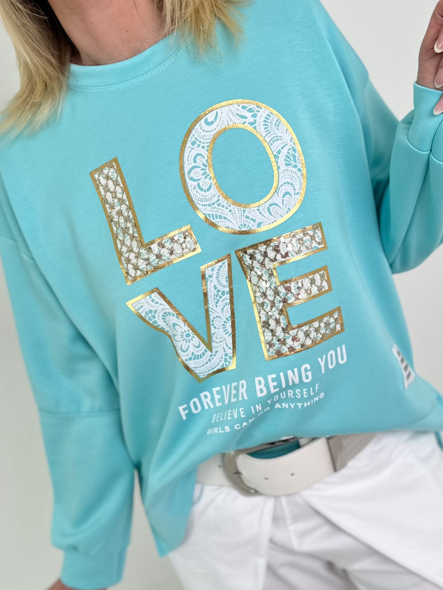 Sweater Forever - turquoise
