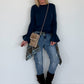Kleine Felltasche / Phone Bag - beige