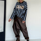 Oversized Pullover Ciao Bella - hellblau-mokka