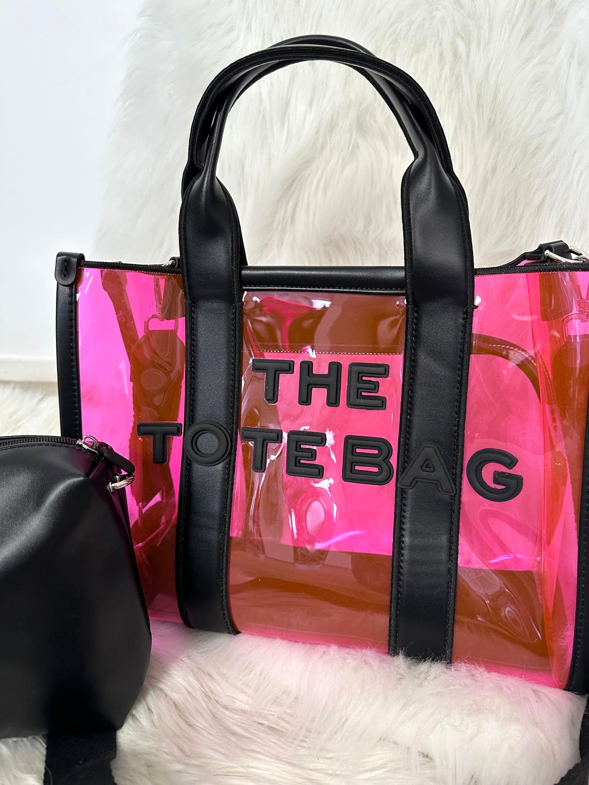 Bag in Bag Tasche "Whitney" - neon-pink