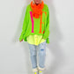 Oversized shirt model "YEAH" - neon green