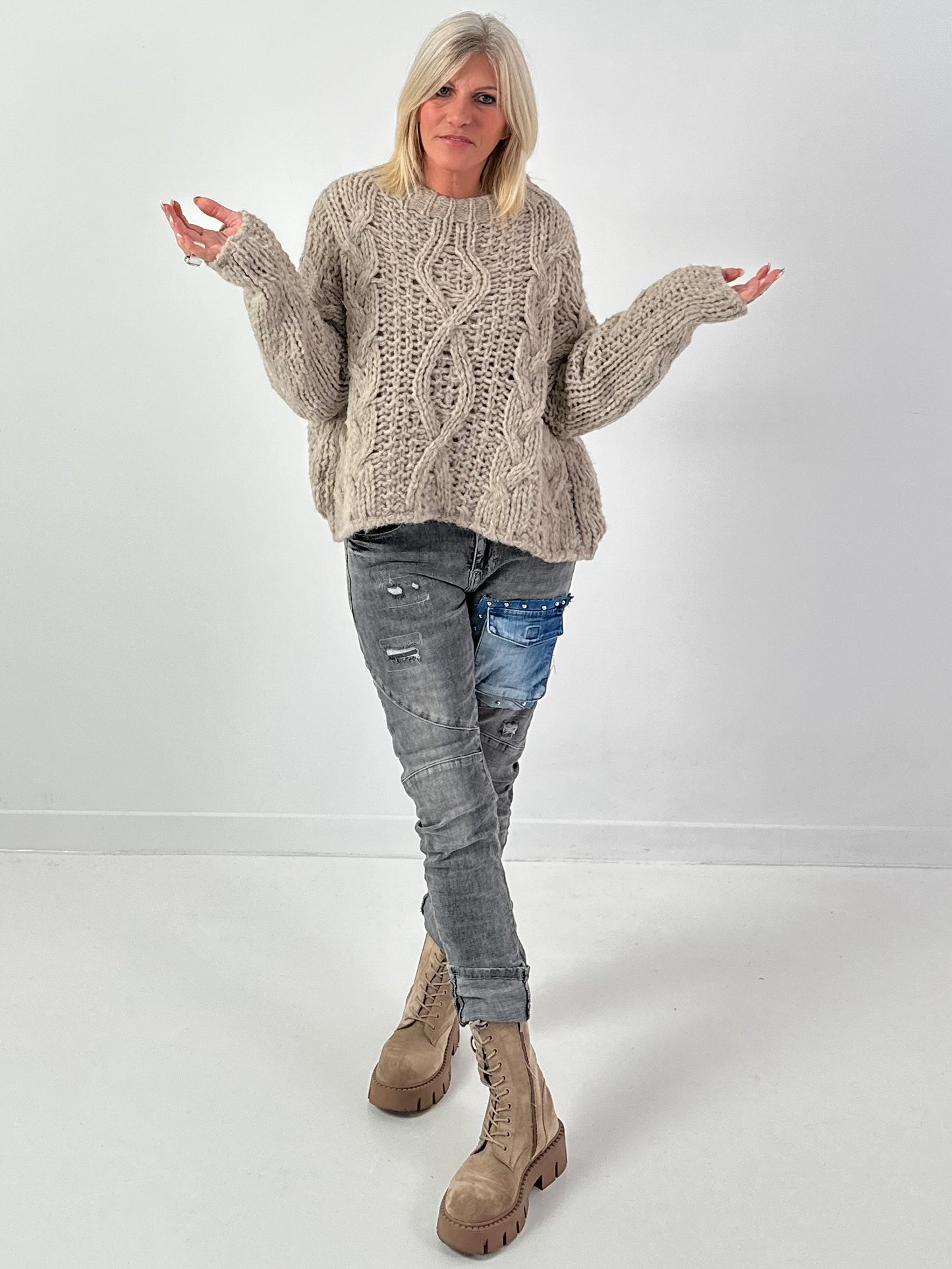 Jeans model "The Pocket" - gray denim