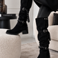 Overknee-Stiefel - schwarz