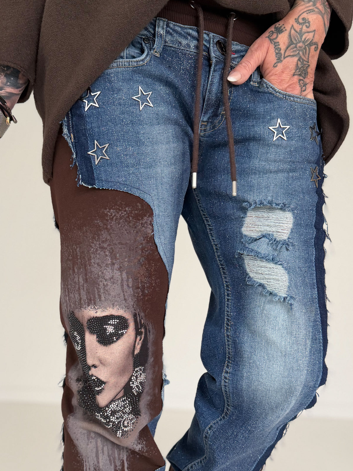 Jogg-Jeans Woman - denim-mokka