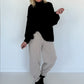 Cord-Pumphose mit Gürtel - beige