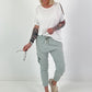 T-Shirt with Cut-Outs - White