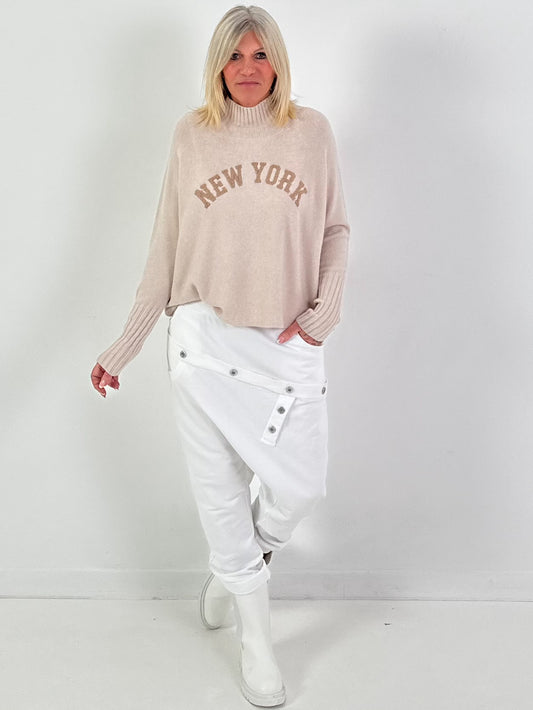 Pullover Modell "City Spirit" - beige