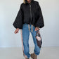 Jacke mit Puffärmelchen - schwarz