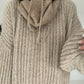 Rippstrickpullover - beige
