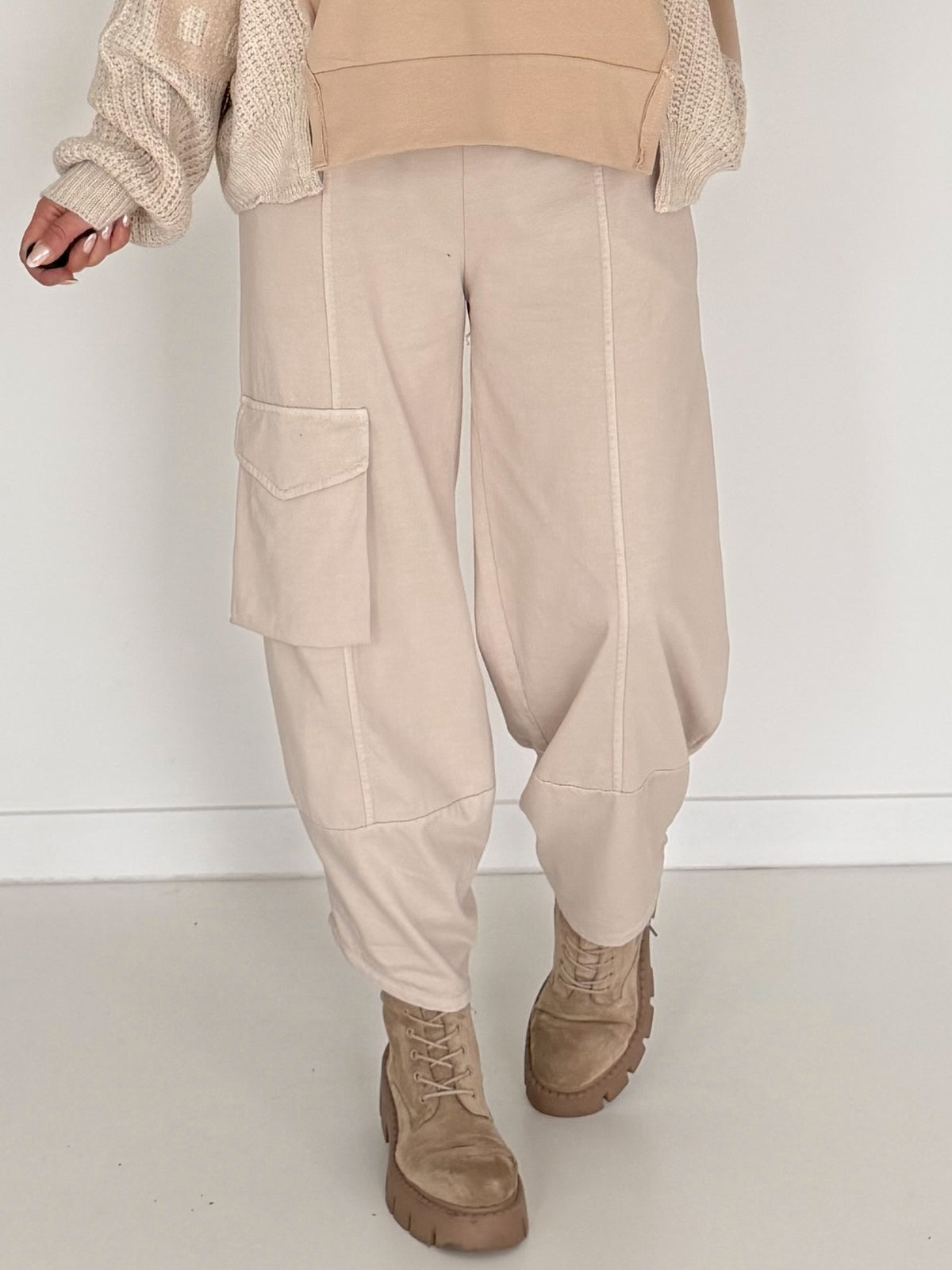 Stylish Sweatpants - Beige