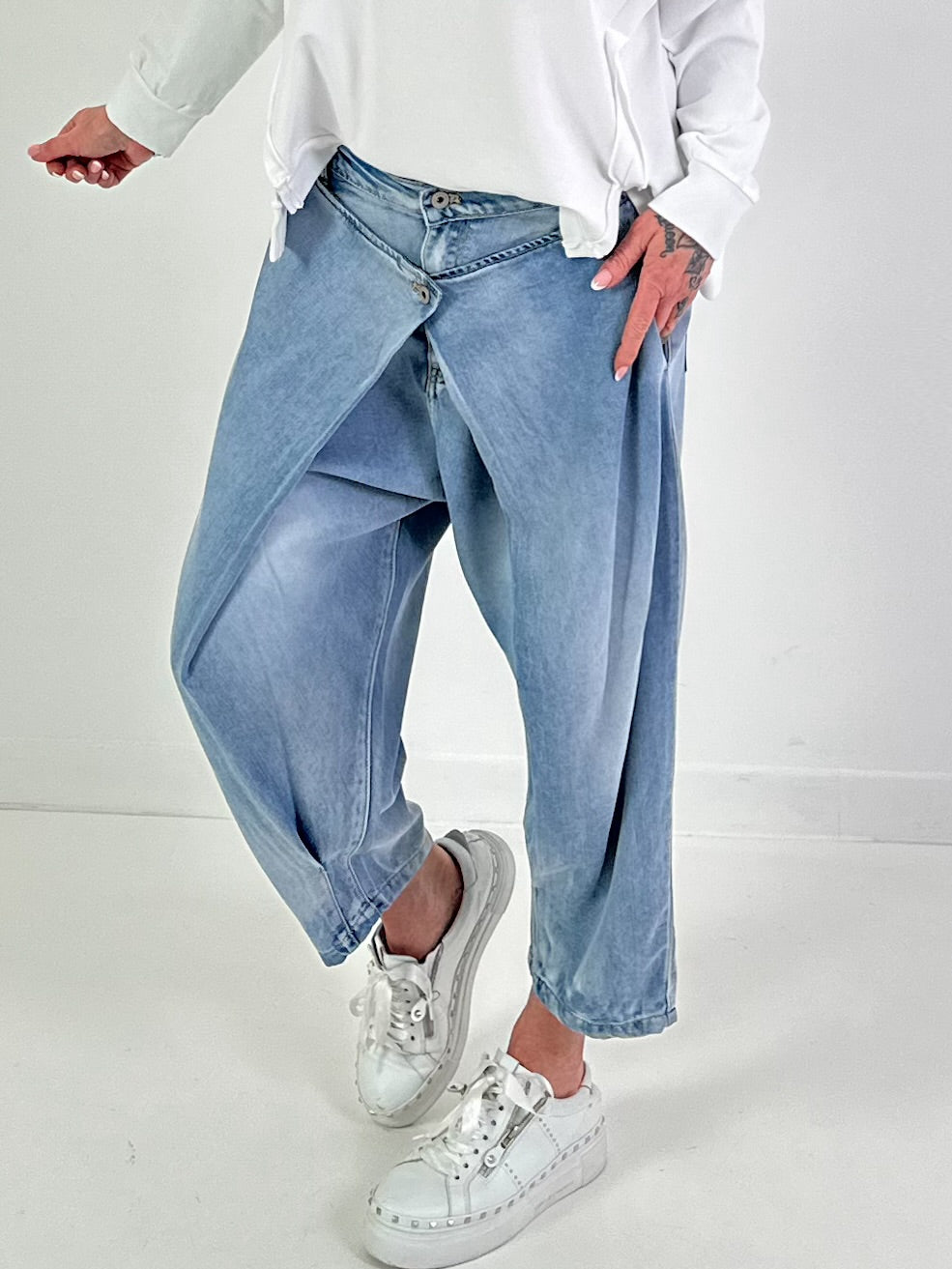 Jeans Hose Modell "Urban Overlap" - denim