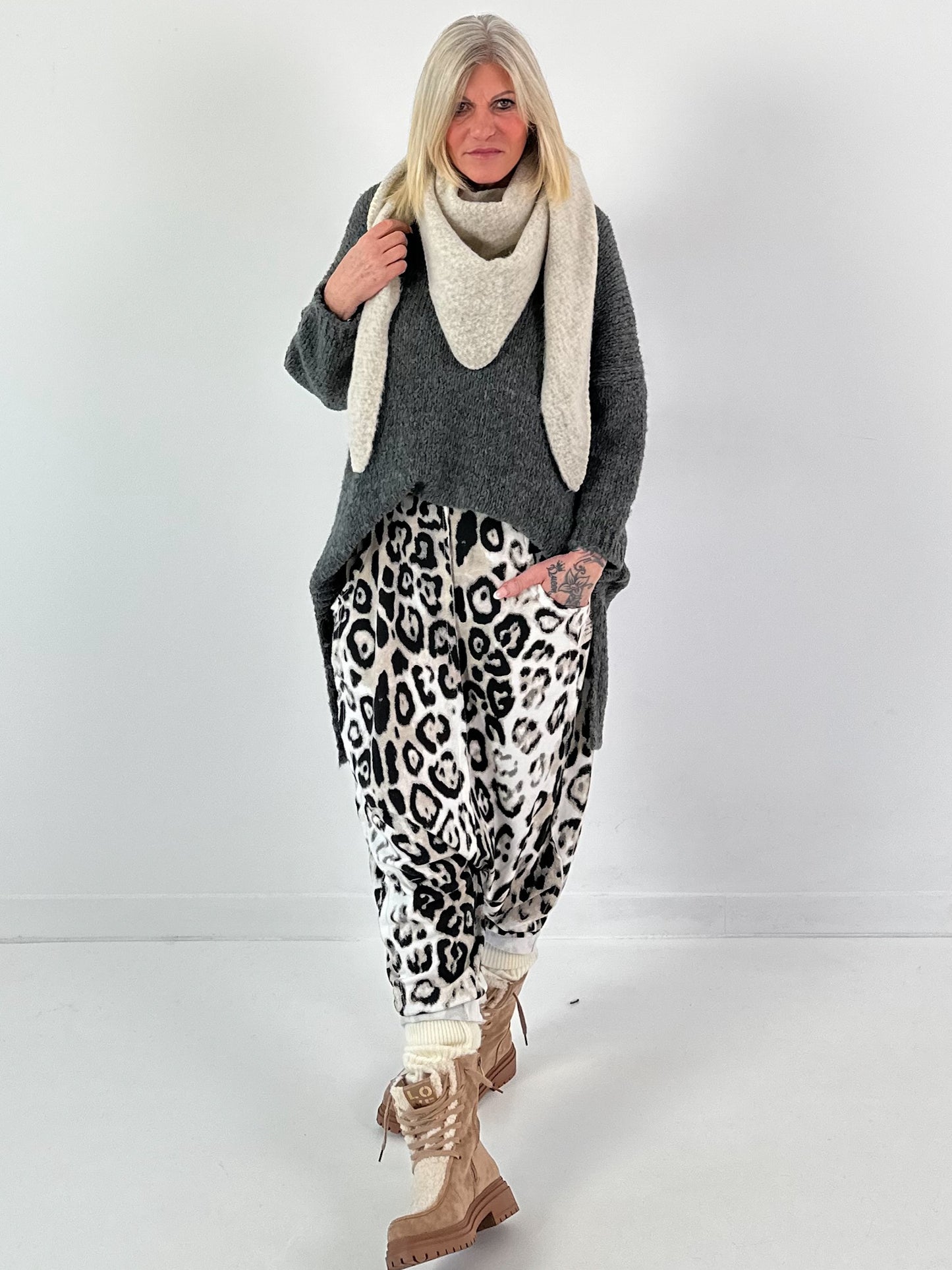 Trui model "Slouchy Dream" - antraciet