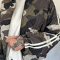 Bomberjacke im Camouflage-Look - oliv-beige-mehrfarbig