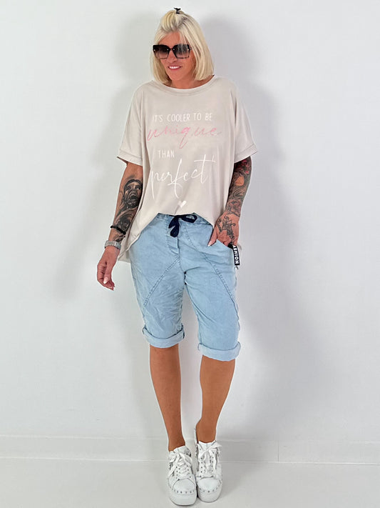 T-shirt Unique - beige